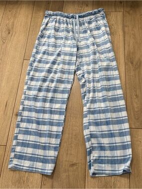 Geoffrey Beene Light Blue & White Striped Lounge Pants
